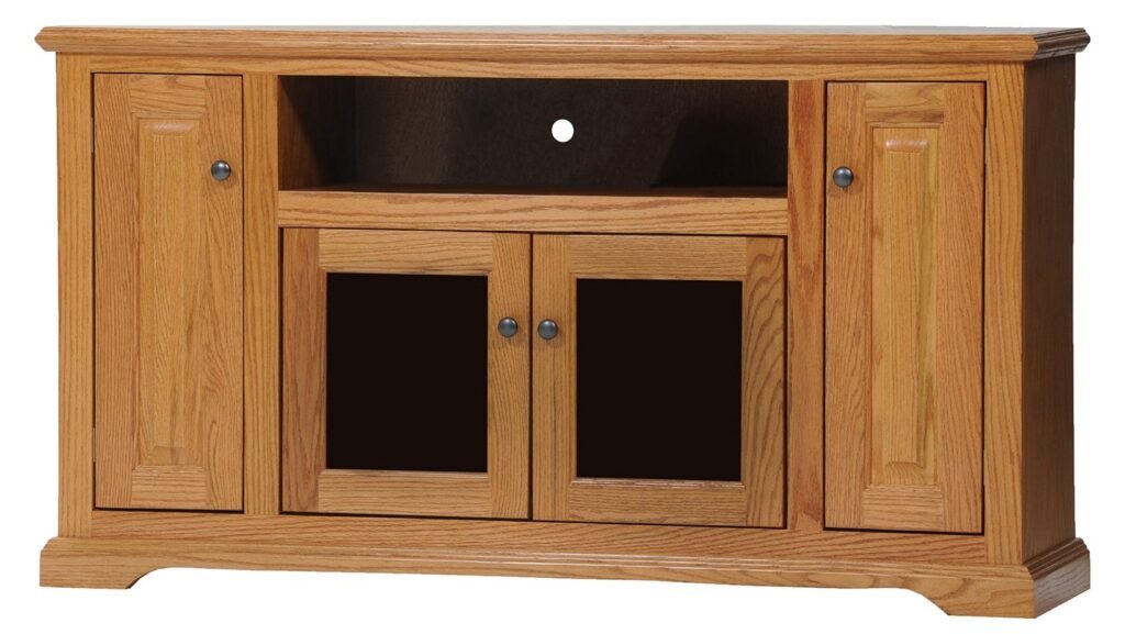 american heartland deluxe entertainment console light