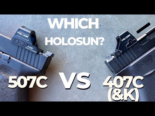 red dots holosun technologies 407k vs 407c