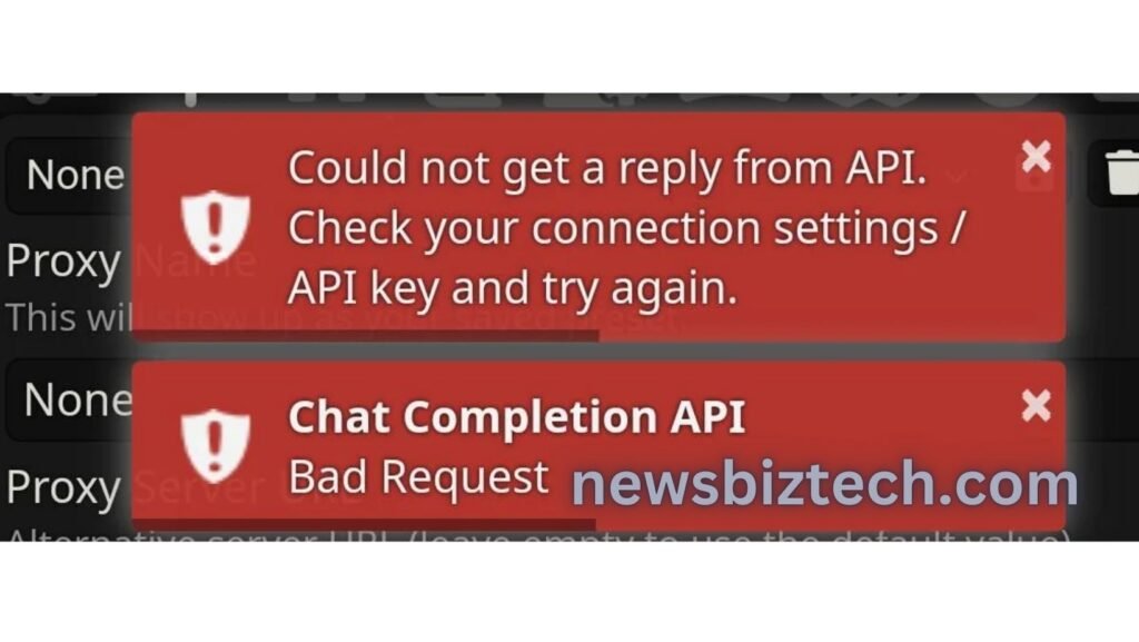 api connection failed could not reach